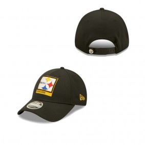 Men's Pittsburgh Steelers Black Framed AF 9FORTY Snapback Hat
