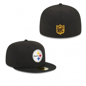 Men's Pittsburgh Steelers Black Main 59FIFTY Fitted Hat