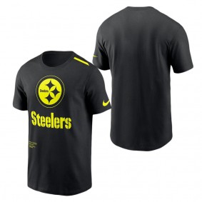 Men's Pittsburgh Steelers Nike Black Volt Performance T-Shirt