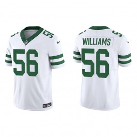 Quincy Williams Men's New York Jets White Legacy Vapor F.U.S.E. Limited Jersey