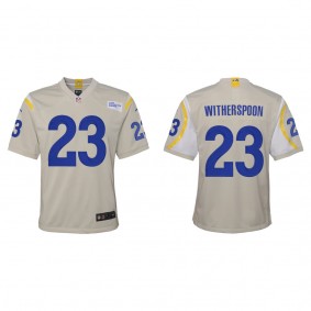 Youth Los Angeles Rams Ahkello Witherspoon Bone Game Jersey