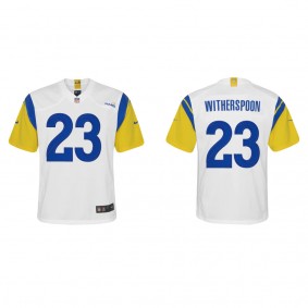 Youth Los Angeles Rams Ahkello Witherspoon White Alternate Game Jersey