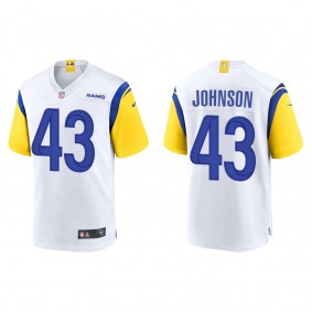 Men's Los Angeles Rams John Johnson White Alternate Game Jersey