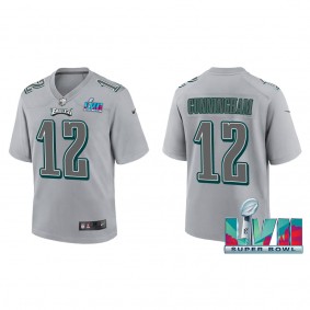 Randall Cunningham Youth Philadelphia Eagles Nike Gray Super Bowl LVII Patch Atmosphere Fashion Game Jersey