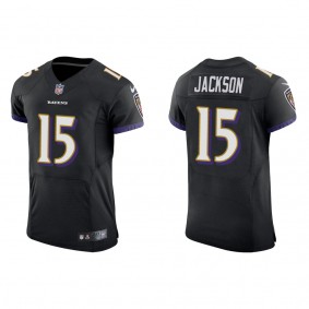 Men's Baltimore Ravens DeSean Jackson Black Vapor Elite Jersey