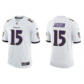 Men's Baltimore Ravens DeSean Jackson White Vapor Limited Jersey