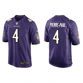 Men's Baltimore Ravens Jason Pierre-Paul Purple Game Jersey