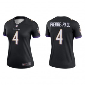 Women's Baltimore Ravens Jason Pierre-Paul Black Legend Jersey