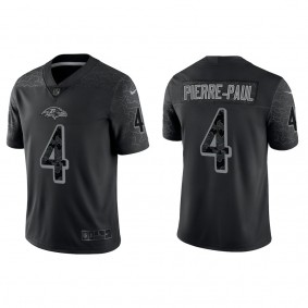 Men's Baltimore Ravens Jason Pierre-Paul Black Reflective Limited Jersey