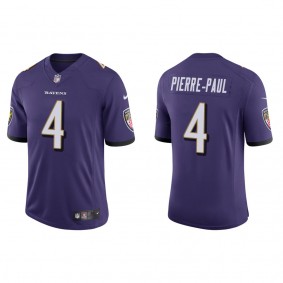 Men's Baltimore Ravens Jason Pierre-Paul Purple Vapor Limited Jersey