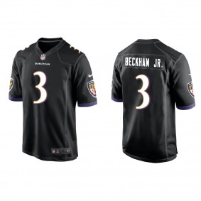 Men's Baltimore Ravens Odell Beckham Jr. Black Game Jersey