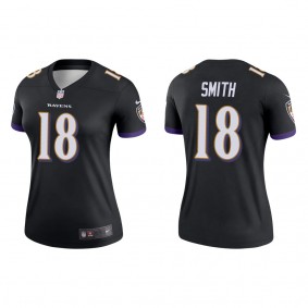 Women's Baltimore Ravens Roquan Smith Black Legend Jersey