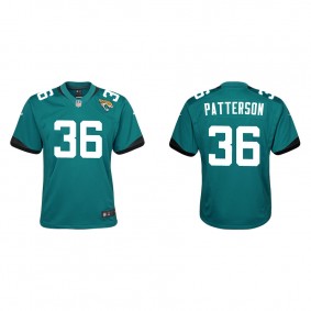 Youth Jacksonville Jaguars Riley Patterson Teal Game Jersey