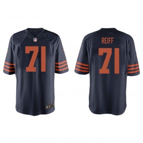 Men's Chicago Bears Riley Reiff Navy Throwback Game Jersey
