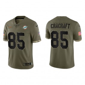 River Cracraft Miami Dolphins Olive 2022 Salute To Service Limited Jersey