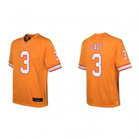 Russell Gage Youth Tampa Bay Buccaneers Orange Throwback Game Jersey