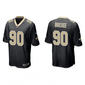 Men's New Orleans Saints Bryan Bresee Black 2023 NFL Draft Game Jersey