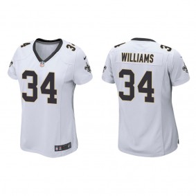 Women's New Orleans Saints Darrel Williams White Game Jersey