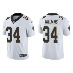 Men's New Orleans Saints Darrel Williams White Vapor Limited Jersey
