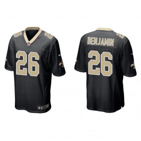 Men's New Orleans Saints Eno Benjamin Black Game Jersey