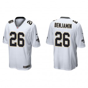 Men's New Orleans Saints Eno Benjamin White Game Jersey