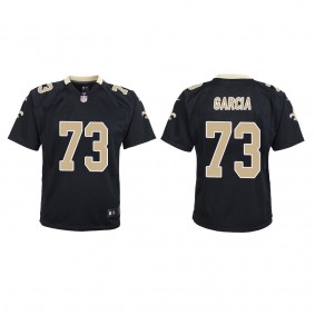 Youth New Orleans Saints Max Garcia Black Game Jersey