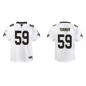Youth New Orleans Saints Trai Turner White Game Jersey