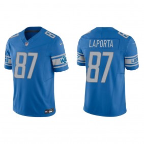 Men's Detroit Lions Sam LaPorta Blue 2023 NFL Draft Vapor F.U.S.E. Limited Jersey