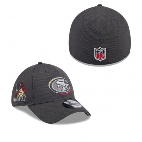 Men's San Francisco 49ers Graphite 2024 NFL Draft 39THIRTY Flex Hat