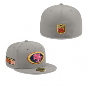Men's San Francisco 49ers Gray Color Pack 59FIFTY Fitted Hat
