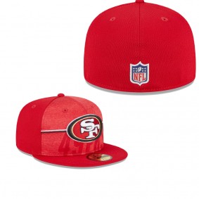 Men's San Francisco 49ers Scarlet 2023 NFL Training Camp 59FIFTY Fitted Hat