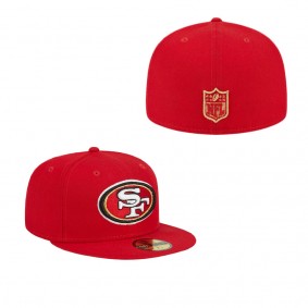 Men's San Francisco 49ers Scarlet Main 59FIFTY Fitted Hat