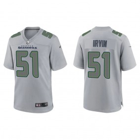 Men's Seattle Seahawks Bruce Irvin Gray Atmosphere Fashion Game Jersey