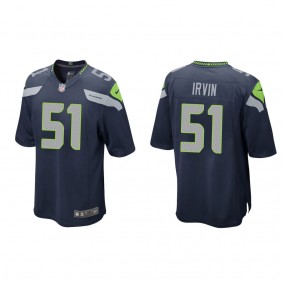 Men's Seattle Seahawks Bruce Irvin College Navy Game Jersey