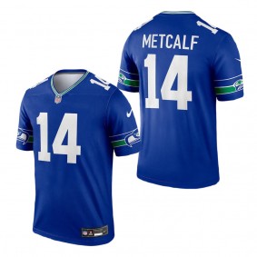 Men's Seattle Seahawks DK Metcalf Royal Throwback Legend Player Jersey