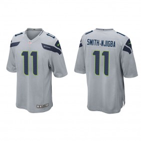 Men's Seattle Seahawks Jaxon Smith-Njigba Gray 2023 NFL Draft Game Jersey