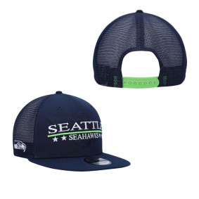 Men's Seattle Seahawks College Navy Totem 9FIFTY Snapback Hat