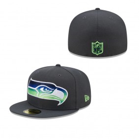 Men's Seattle Seahawks Graphite Color Dim 59FIFTY Fitted Hat