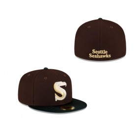 Seattle Seahawks Just Caps Green Satin 59FIFTY Fitted Hat