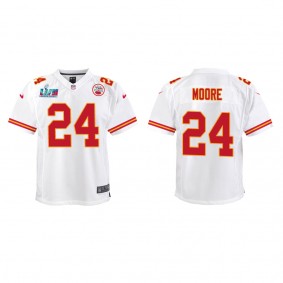 Skyy Moore Youth Kansas City Chiefs Super Bowl LVII White Game Jersey