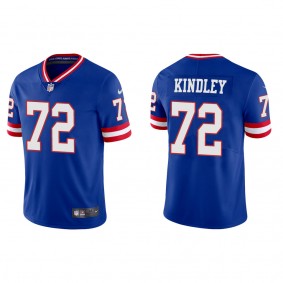 Men's New York Giants Solomon Kindley Royal Classic Vapor Limited Jersey