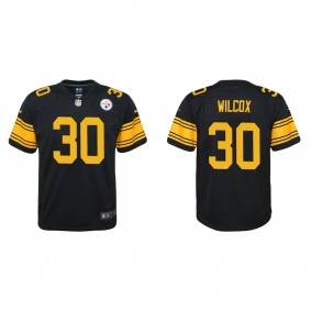 Youth Pittsburgh Steelers Chris Wilcox Black Alternate Game Jersey