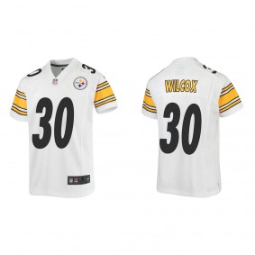 Youth Pittsburgh Steelers Chris Wilcox White Game Jersey