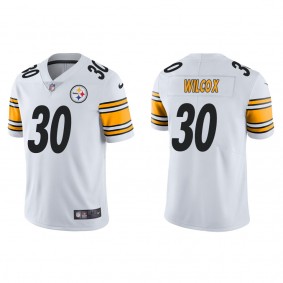 Men's Pittsburgh Steelers Chris Wilcox White Vapor Limited Jersey
