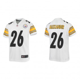 Youth Pittsburgh Steelers Kwon Alexander White Game Jersey