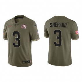 Sterling Shepard New York Giants Olive 2022 Salute To Service Limited Jersey