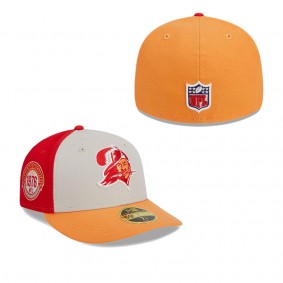 Men's Tampa Bay Buccaneers Cream Orange 2023 Sideline Historic Low Profile 59FIFTY Fitted Hat