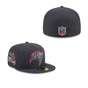 Men's Tampa Bay Buccaneers Graphite Official 2024 NFL Draft On Stage 59FIFTY Fitted Hat