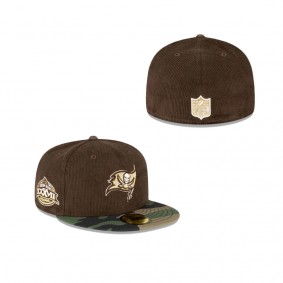 Tampa Bay Buccaneers Just Caps Brown Camo 59FIFTY Fitted Hat