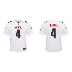 Youth Atlanta Falcons Taylor Heinicke White Game Jersey